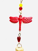 India Arts Small Painted Dragonfly Chime w/ Bead TS888 View 3