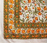 India Arts Rectangle French Floral Cotton Tablecloth TC398-03 View 4