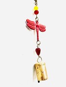 India Arts Small Painted Dragonfly Chime w/ Bead TS888 View 4