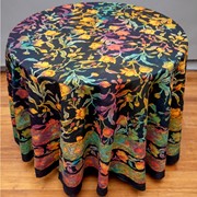 India Arts Tie Dye French Floral Tablecloth TC400-08 View 5