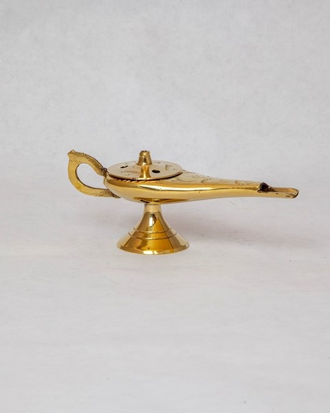 India Arts Brass Genie Lamp Incense Burner BB060
