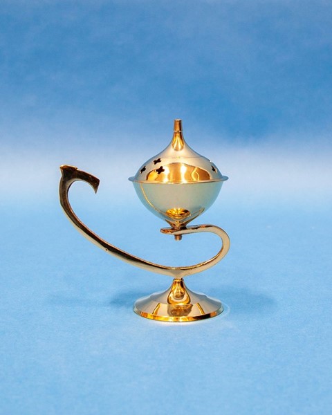 Brass Incense Burner With Handle BB069