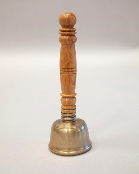 India Arts 7.5 Inch Seven Metal Bell W/ Wooden Handle BL103