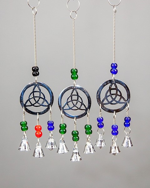Brass Celtic Chime W/Bells & Beads BS331