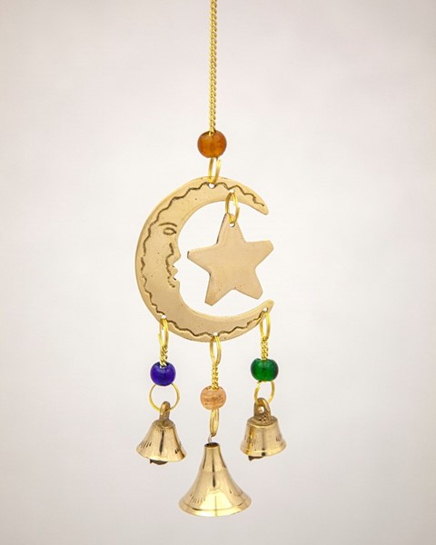 Moon And Star Chime W/ Beads BS365