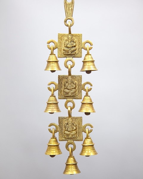 Solid Brass Ganesha Chime BS369