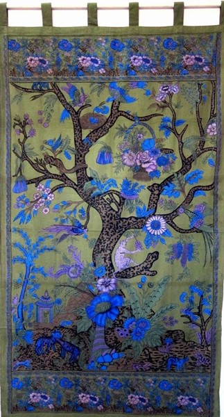 Tree of Life Print Curtain CT051-02