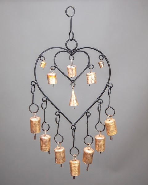 Double Heart Chime W/ 13 Bells TS506