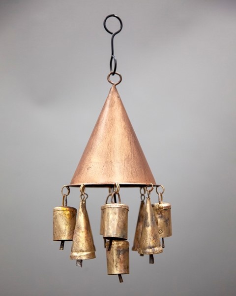 Tin Cone Wind Chime With 9 Bells TS808