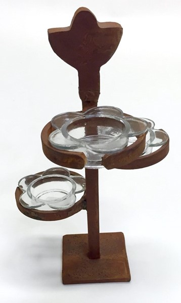 Iron Candle Holder (3Votang) ZZ263