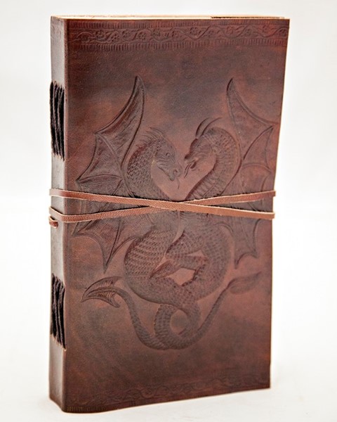 India Arts Leather Twin Dragon Journal PM170-04