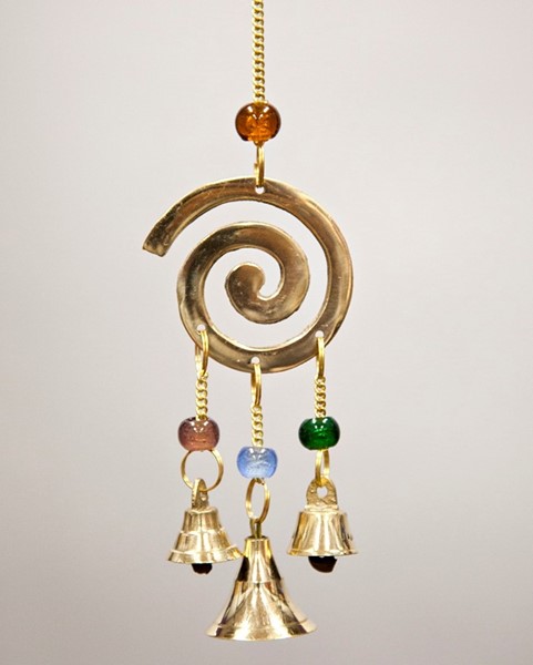 Brass Spiral Design Chime BS384
