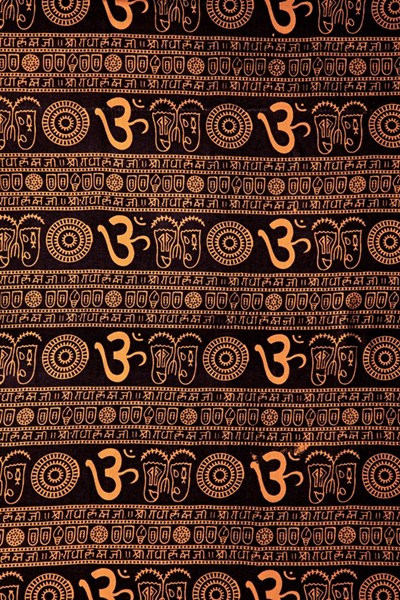 India Arts Om Cotton Handloom Tapestry 096-03