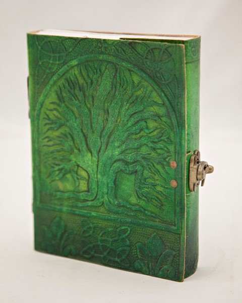India Arts Green Tree Of Life Journal W/ Latch PM172-03