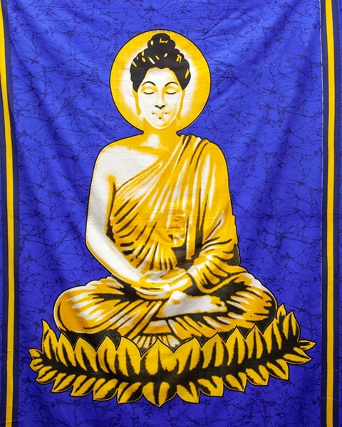 India Arts Batik Cotton Buddha Tapestry 369-03