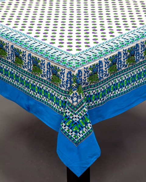 India Arts Square Tablecloth With Elephants TC391-06