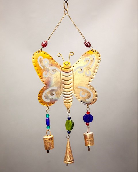 Butterfly Chime With Bells And Beads TS753