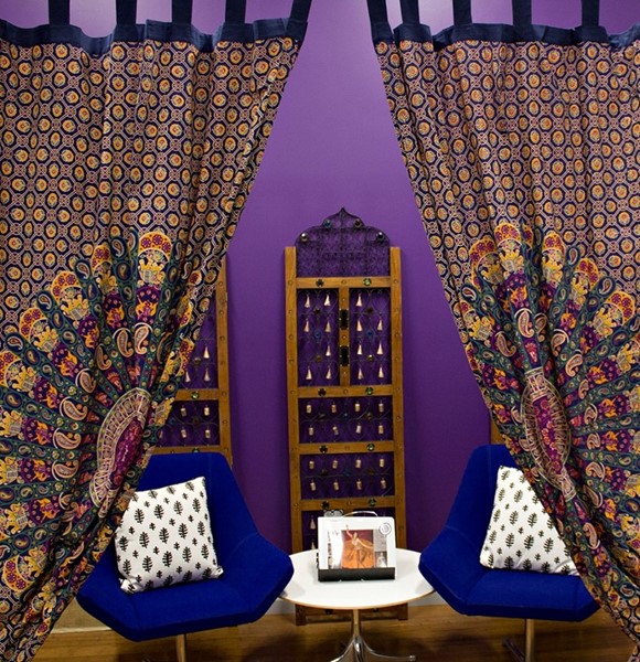 Elephant/Camel Mandala Cotton Curtain CT430-20