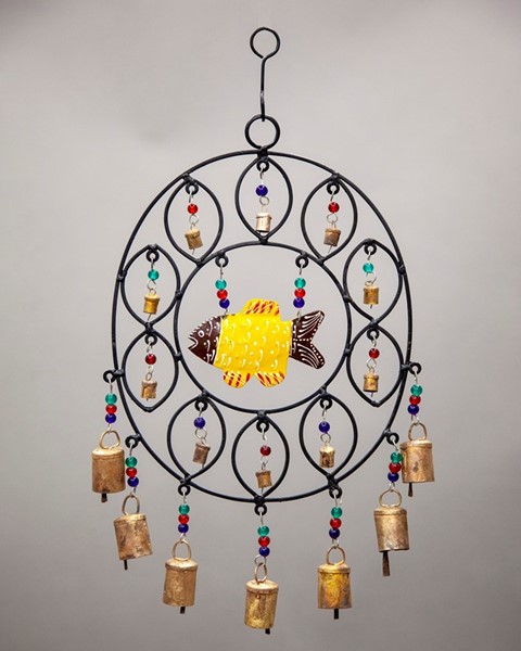 Fish Windchime W/ Bells & Beads TS799