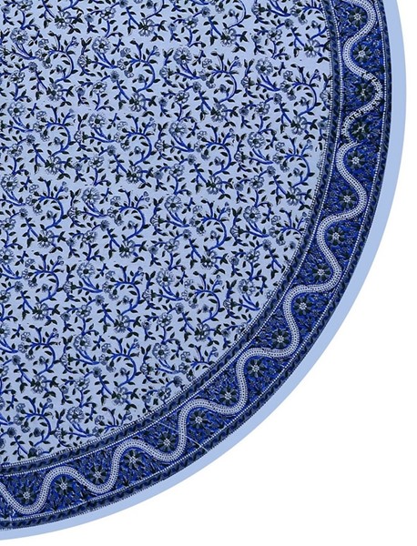 India Arts Handblocked Floral Round Tablecloth TC403-03