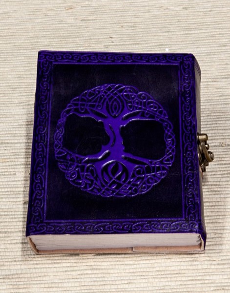 India Arts Leather Celtic Tree Journal W/ Latch PM175-05