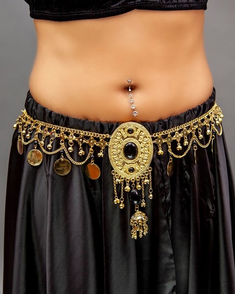 Coin Belt With Pendant And Stones JM324