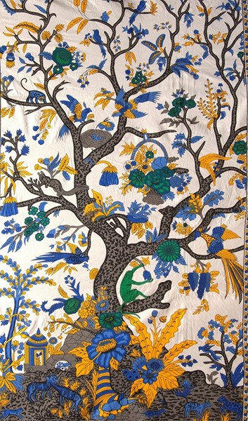 India Arts Vertical Tree Of Life Cotton Tapestry 051-11