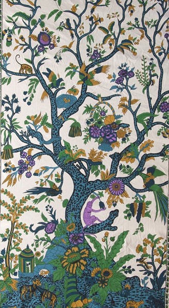 India Arts Vertical Tree Of Life Cotton Tapestry 051-12