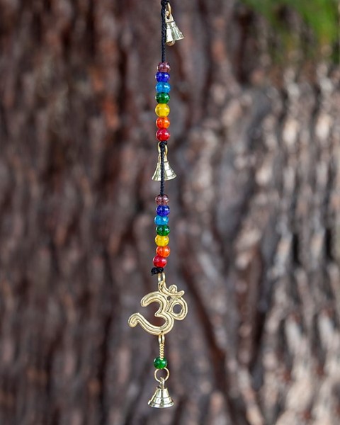 India Arts OM Chime With 7 Chakra Beads BS065