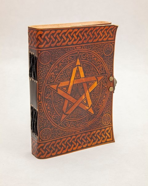 Leather Pentagram Journal W/ Latch PM175-07