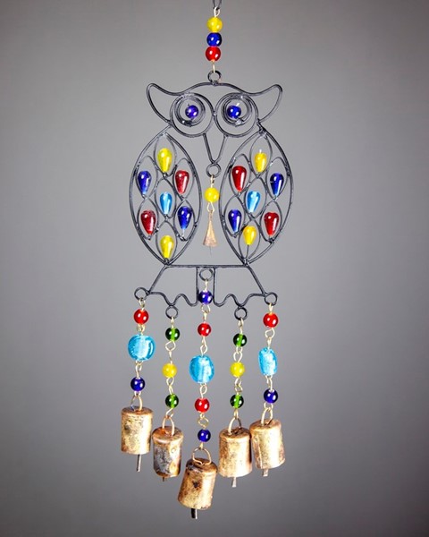 Beaded Owl Wind Chime TS824