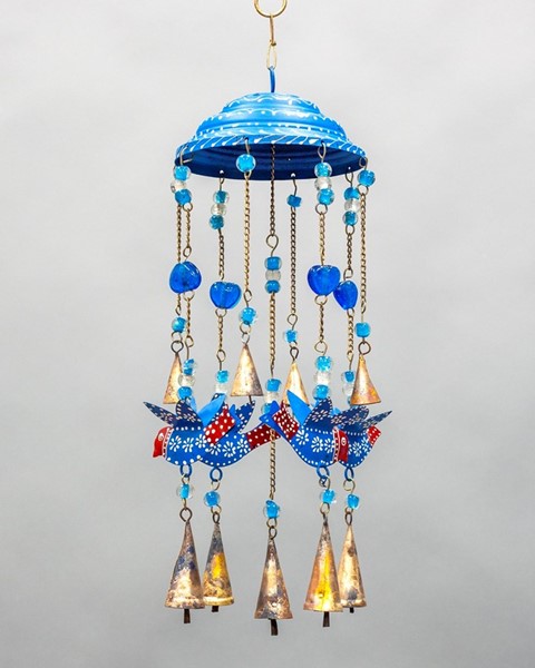 Bird Windchime W/ Glass Beads TS817