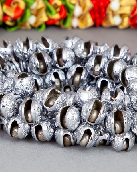 .75 Inch Silver Embossed Bells BL015-A