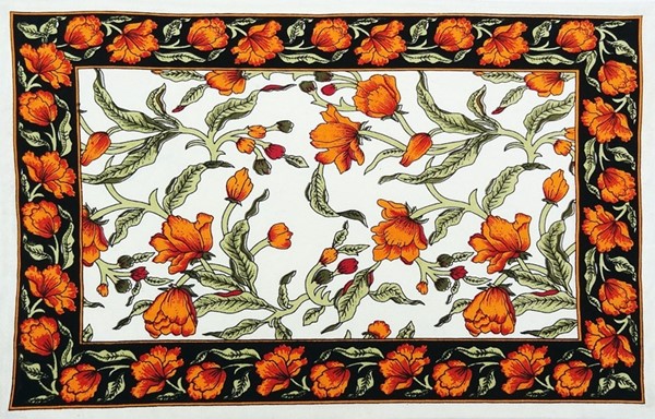 India Arts French Floral Cotton Place Mat TM109-01