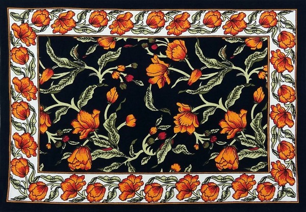 India Arts French Floral Cotton Place Mat TM109-04