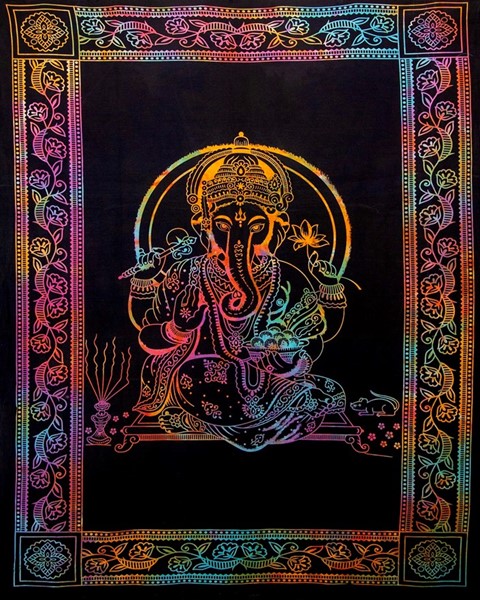 Tie Dye Ganesh Tapestry SW121-02