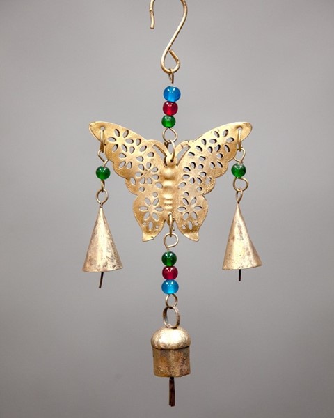 Butterfly Windchime With Beads TS883