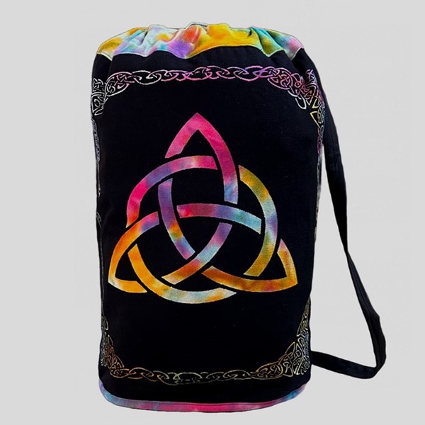 India Arts Cotton Celtic Triquetra Backpack SC154